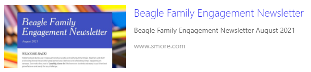Smore for Family Engagement